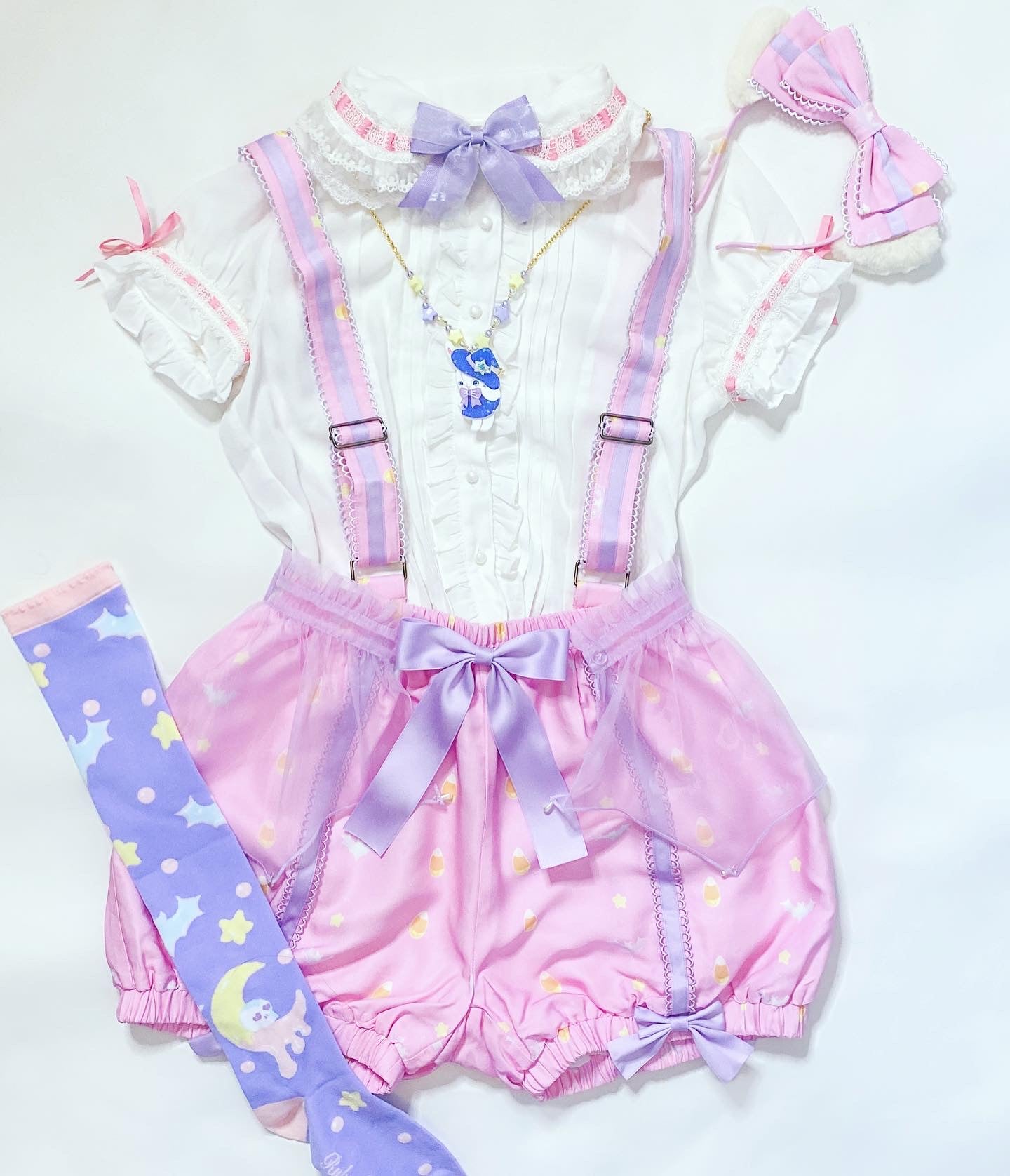 RUNWAY SAMPLES: Ruby Princess Spooky Cat-O-Lantern Ouji shorts