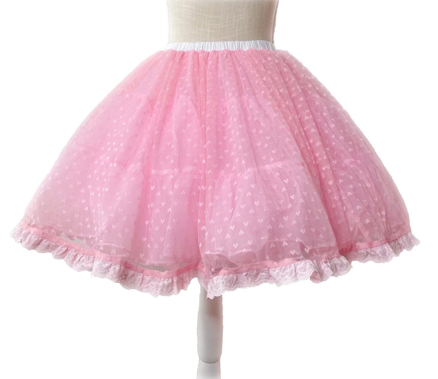 RUNWAY STOCK: Ruby Princess Lovely Hearts Recycled Cupcake Petticoat