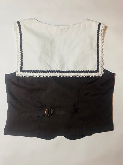 Brown Ouji vest with gold accents