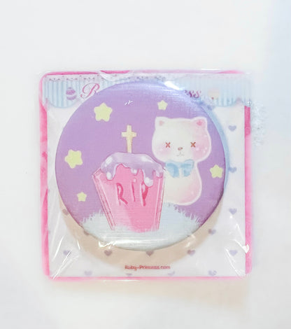 Ruby Princess Spooky Cat-o-Lantern Ita bag button pins