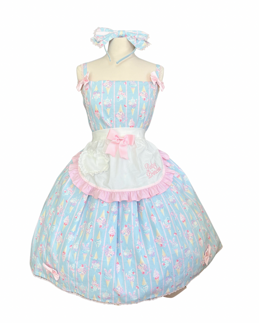 Onegaishi Shop x Ruby Princess Ice Cream Parlor Pin Stripe JSK