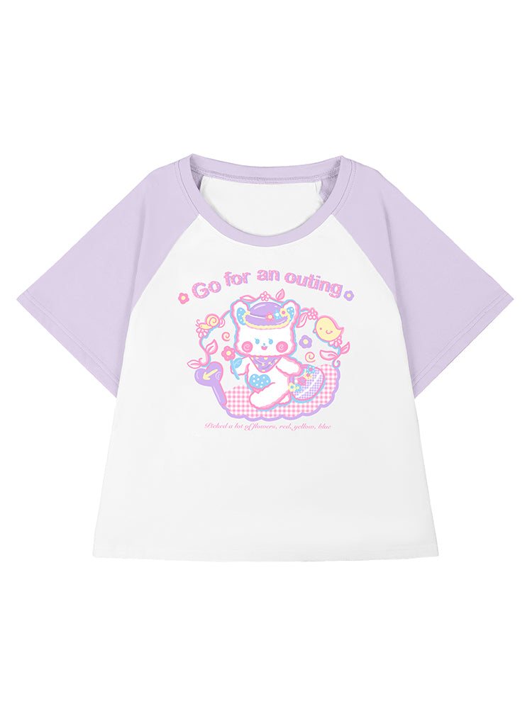 To Alice Bunny Outing T-Shirt in Lavender