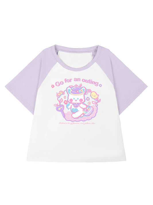 To Alice Bunny Outing T-Shirt in Lavender
