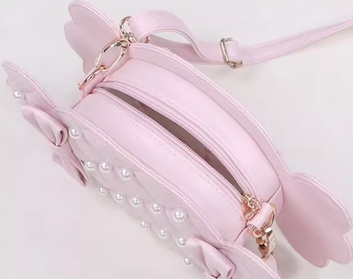 To Alice Ribbon Candy Pearl Handbag