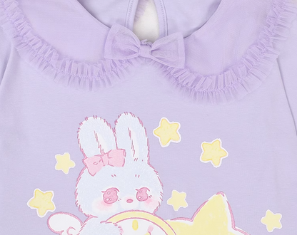 To Alice Bunny Sweet Dreams cutsew blouse in Lavender