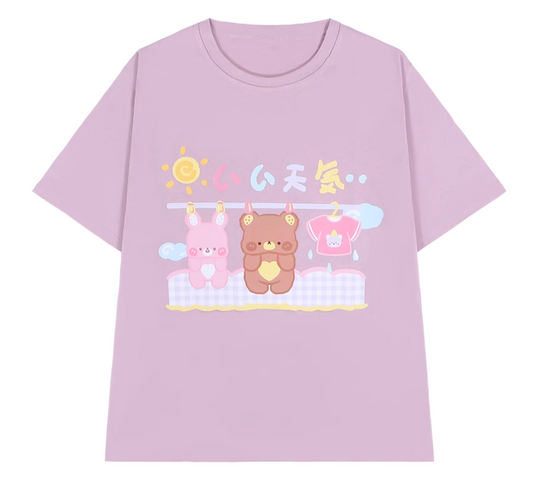 To Alice Sunny Laundry Day T-Shirt in Lavender