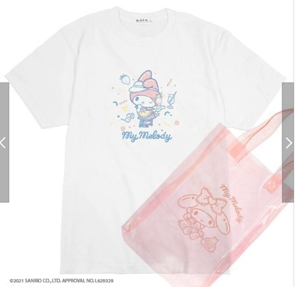 Licensed Sanrio My Melody Lovely Diner cutsew and Tote bag combo