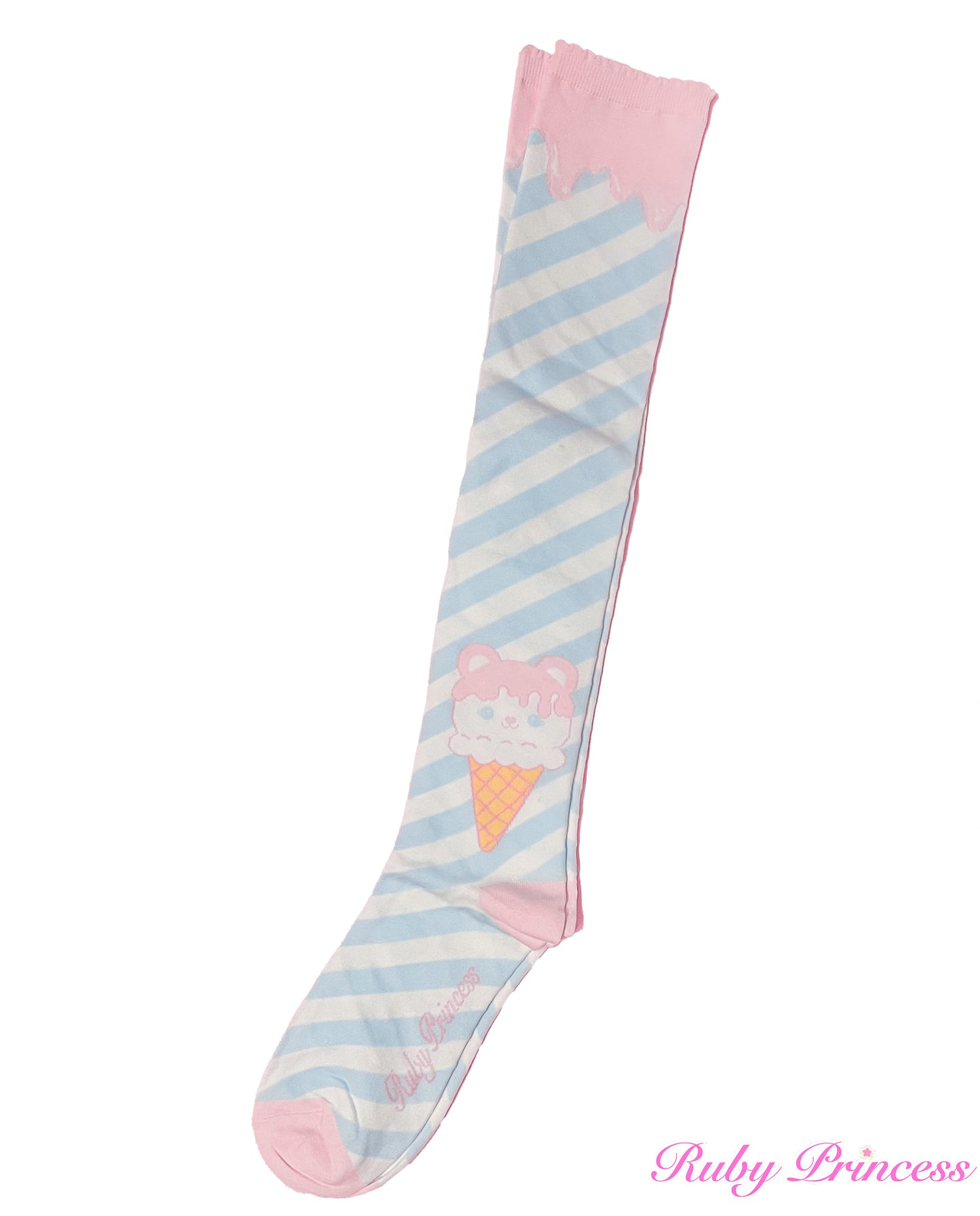 Pre-Order: Ruby Princess Kuma Cafe OTK socks