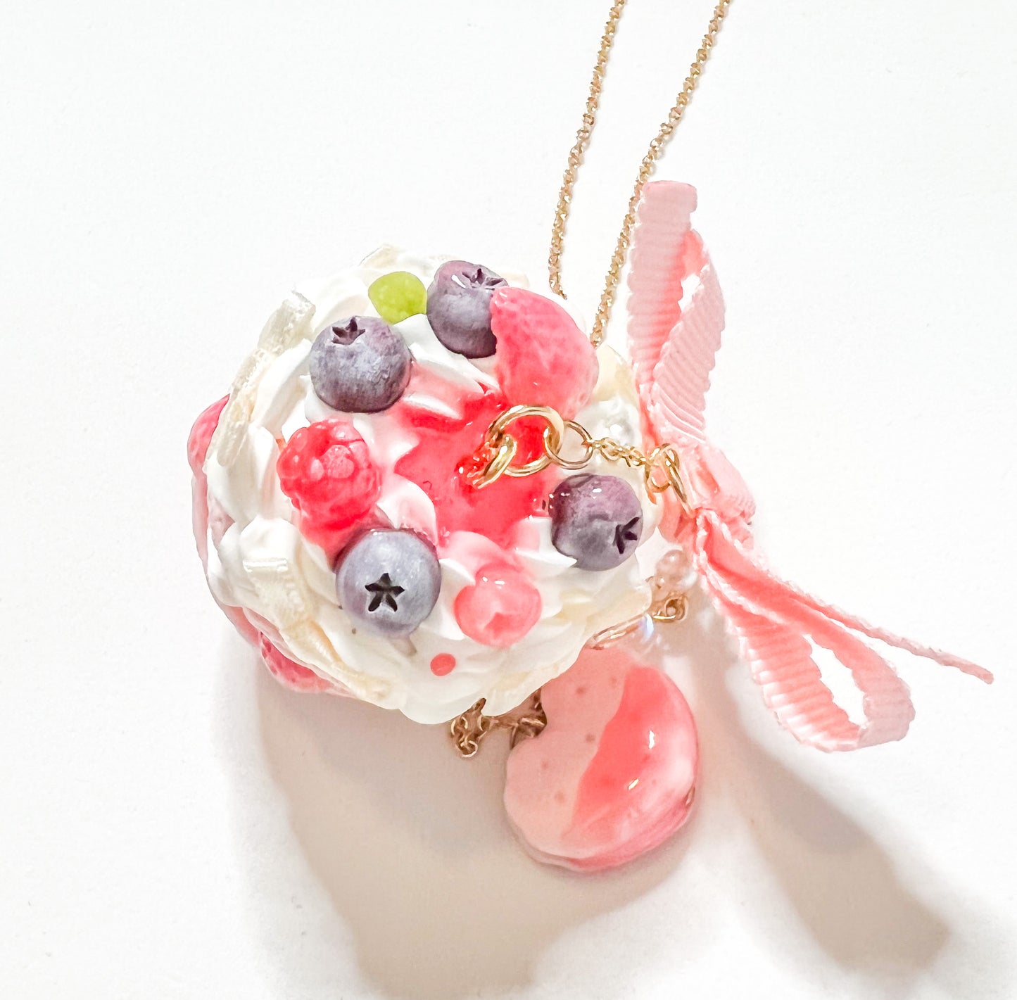 MM Sweet Cream Berries Macaron Necklace